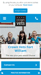 Mobile Screenshot of crownvetsfortwilliam.co.uk